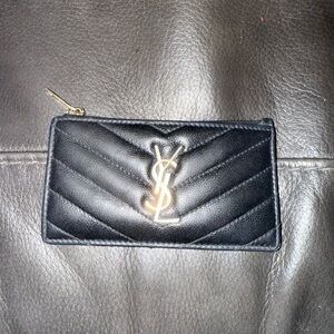 Yves Saint Laurent Black Quilted Leather Wallet